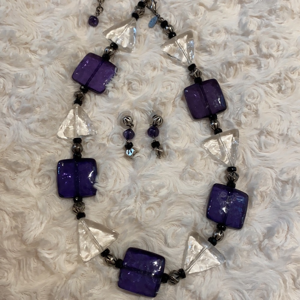 Chico’s Vintage Neckkace & Earrings Set